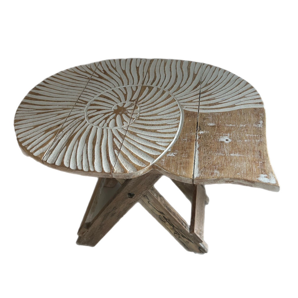Arli Shell Foldable Table [Natural]