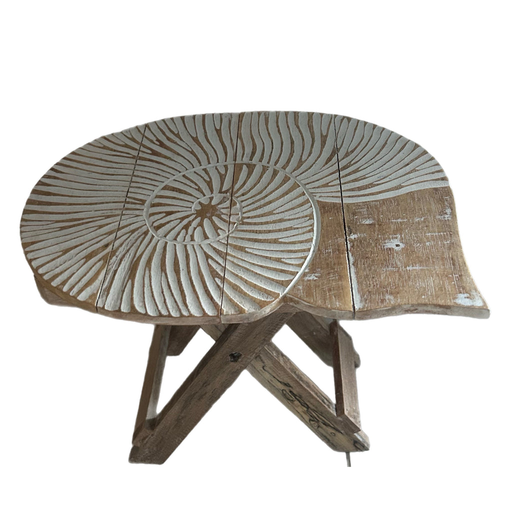 Arli Shell Foldable Table [Natural]