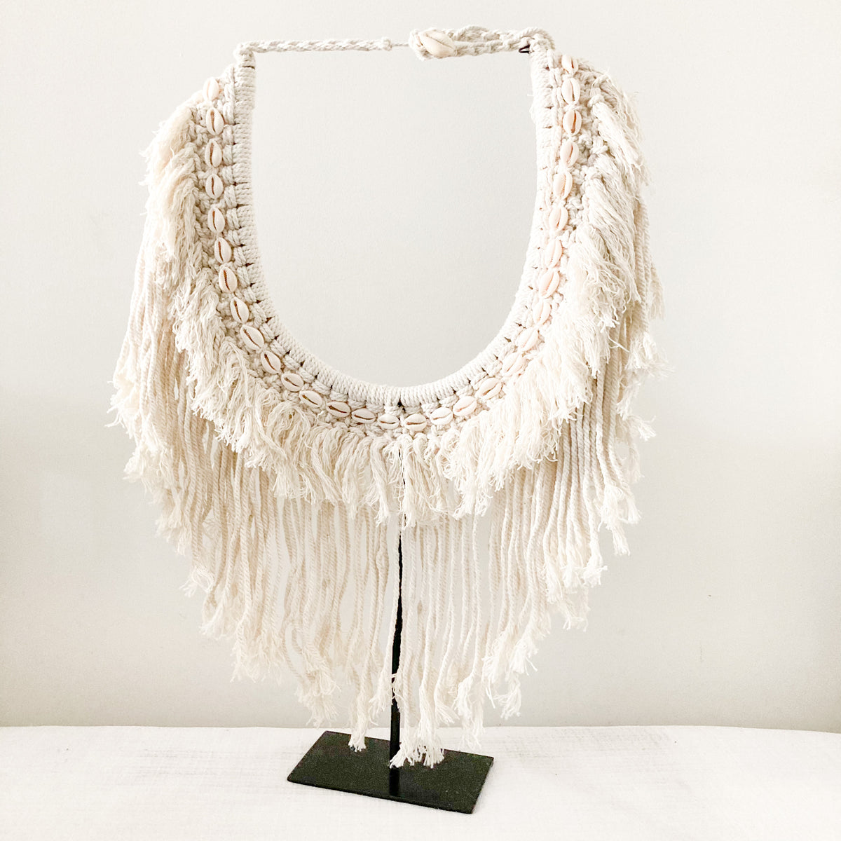 Klarise Macrame Shell Necklace NMP Living