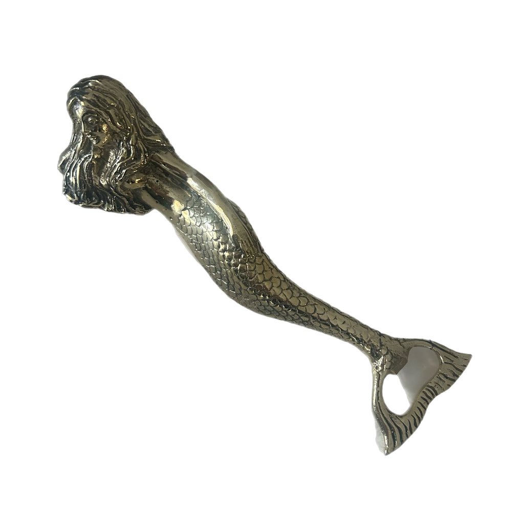 Laying Mermaid Brass Bottle Opener