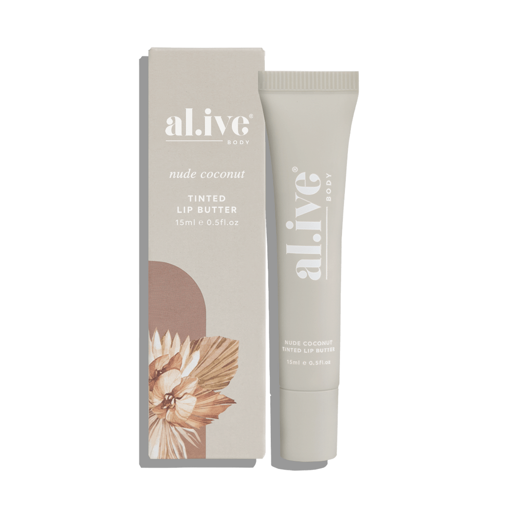 al.ive body - Tinted Lip Butter - Nude Coconut