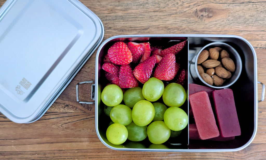 Stainless Steel Snack Box - 850ml - with removable divider
