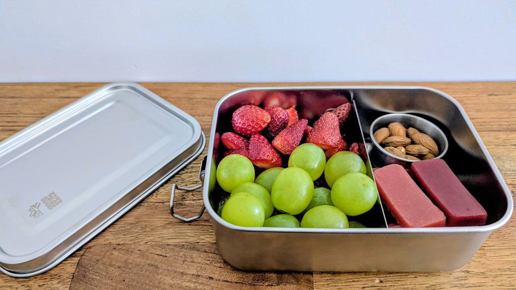 Stainless Steel Snack Box - 850ml - with removable divider