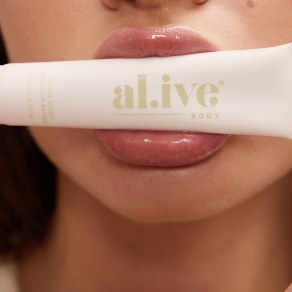 al.ive body - Tinted Lip Butter - Lychee Blush