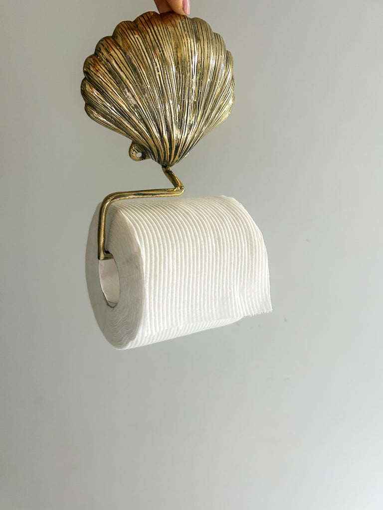 Brass Shell Toliet Roll Holder