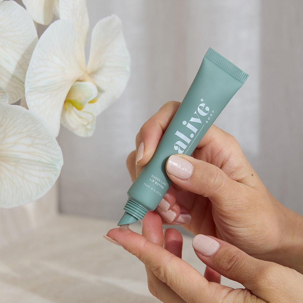 al.ive body - Tinted Lip Butter - Sheer Lime