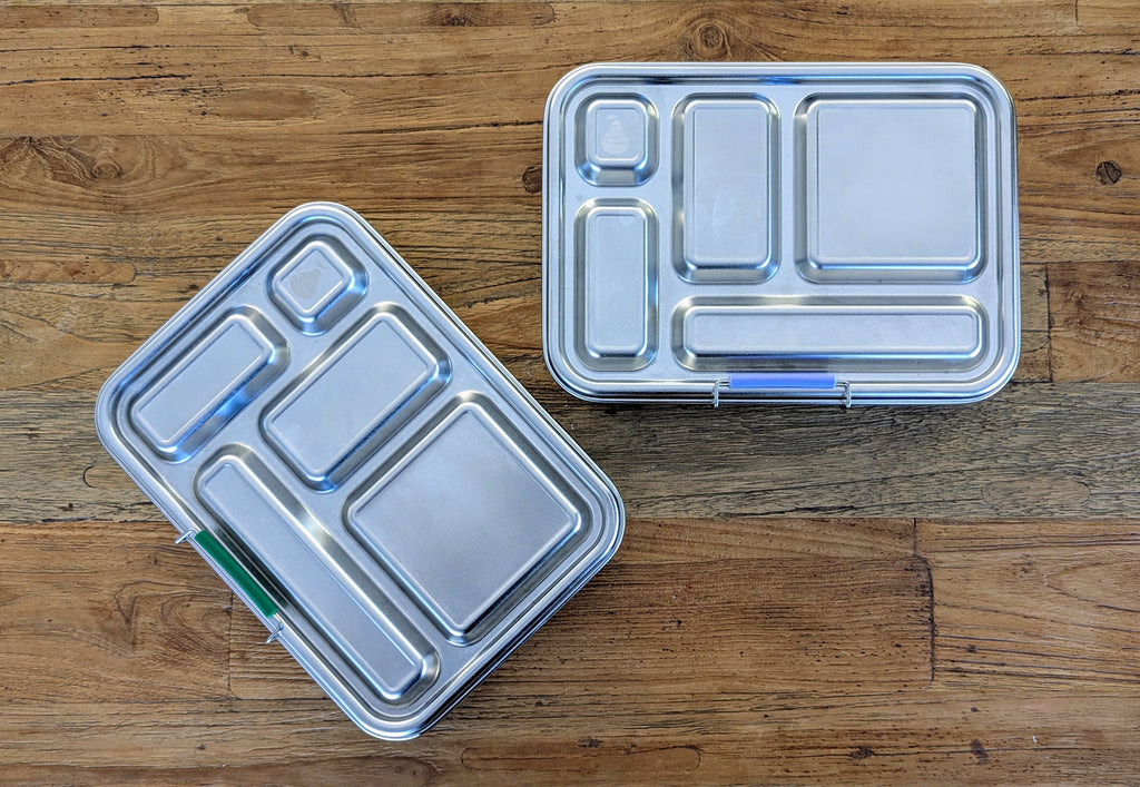 PureBento – Stainless Steel Bento Box with 5 Compartments & Bonus Containers [Green]