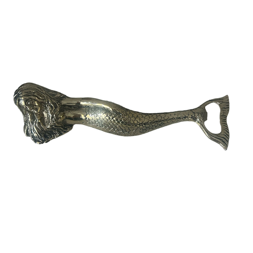 Laying Mermaid Brass Bottle Opener