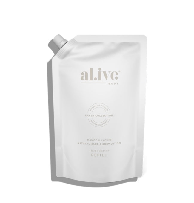 al.ive body - Mango & Lychee - Lotion Refill - 1L