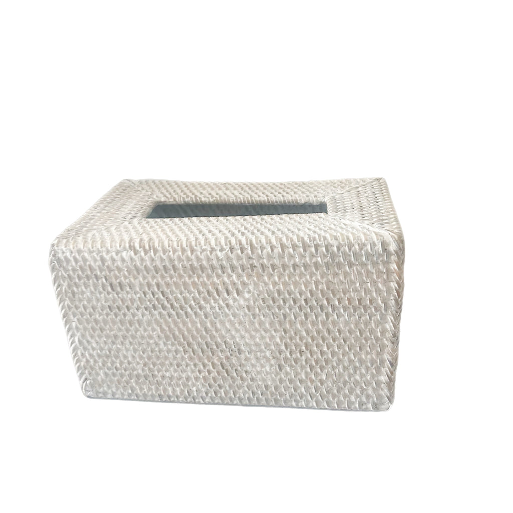 Whitewash Tissue Box Holder