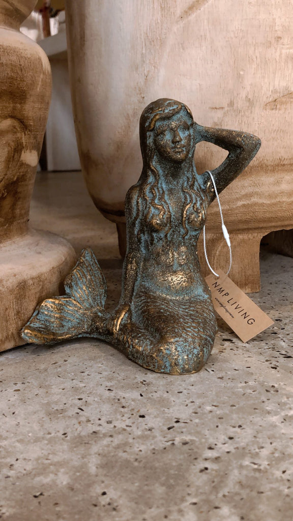 Gold Mermaid Door Stopper