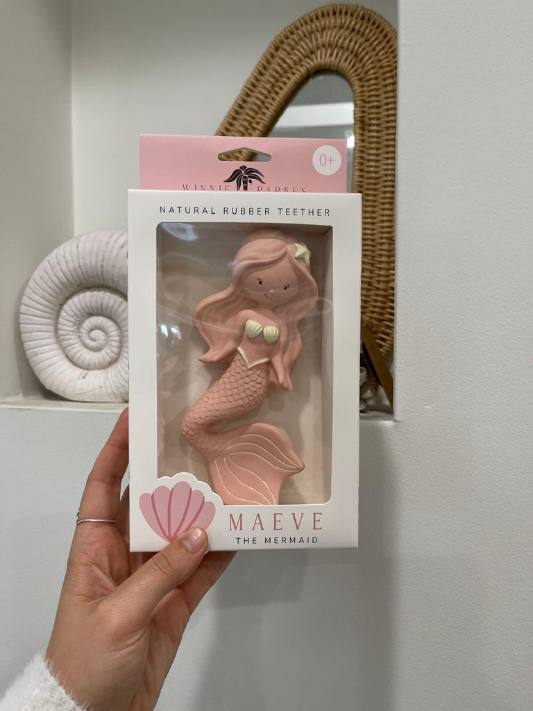Maeve the Mermaid Teether (Berry)