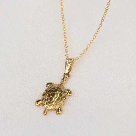 BLC Jewellery - Gili | Turtle 18K Gold Plated or Stainless Steel Pendant Chain