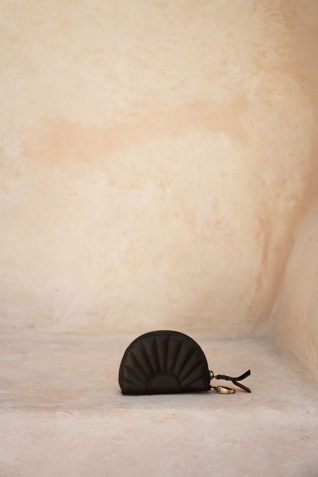 Soleil Purse [TEXTURED NOIR]