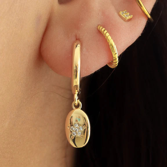 BLC Jewellery - Kath | 18k Gold Plated Huggie Earrings