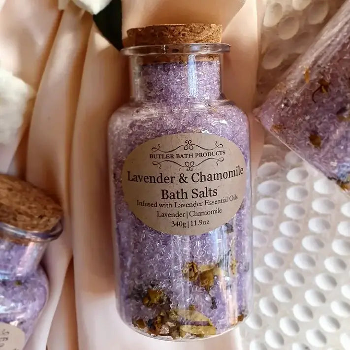 Butler Bath Products - Lavender & Chamomile Bath Salts Soak - Epsom