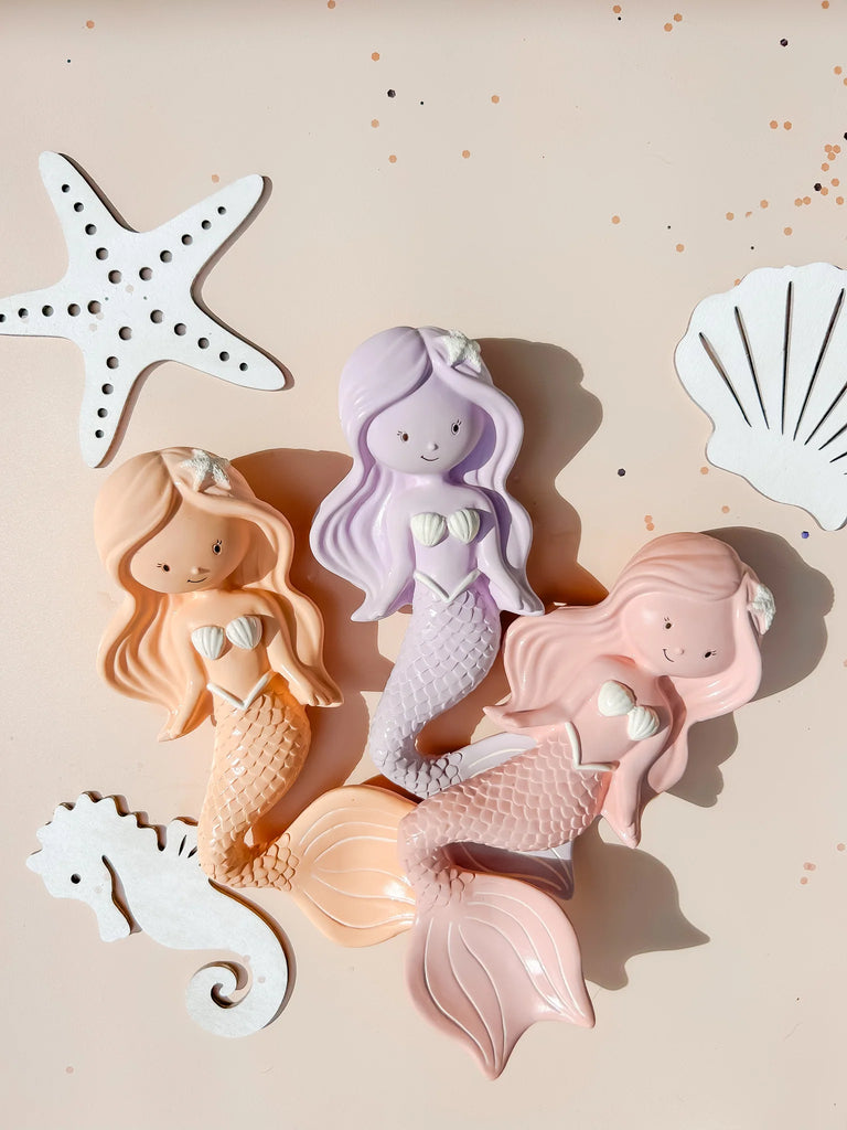 Maeve The Mermaid Teether (Peach)