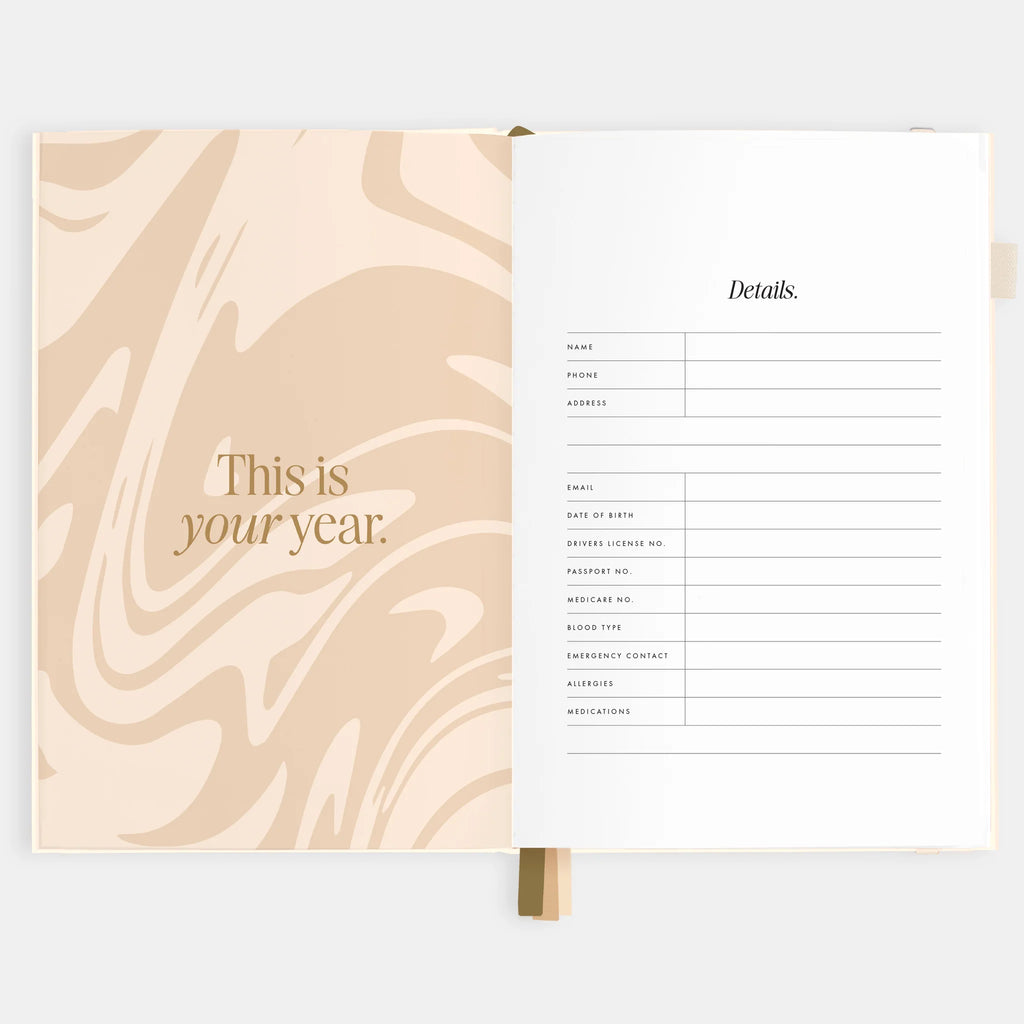 2026 A5 Horizontal Planner - Cream