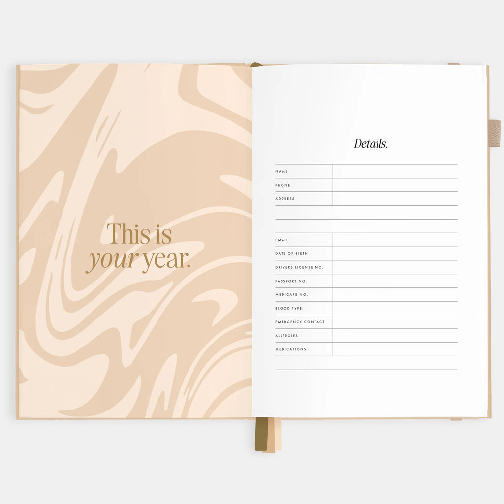 2026 A5 Horizontal Planner - Taupe