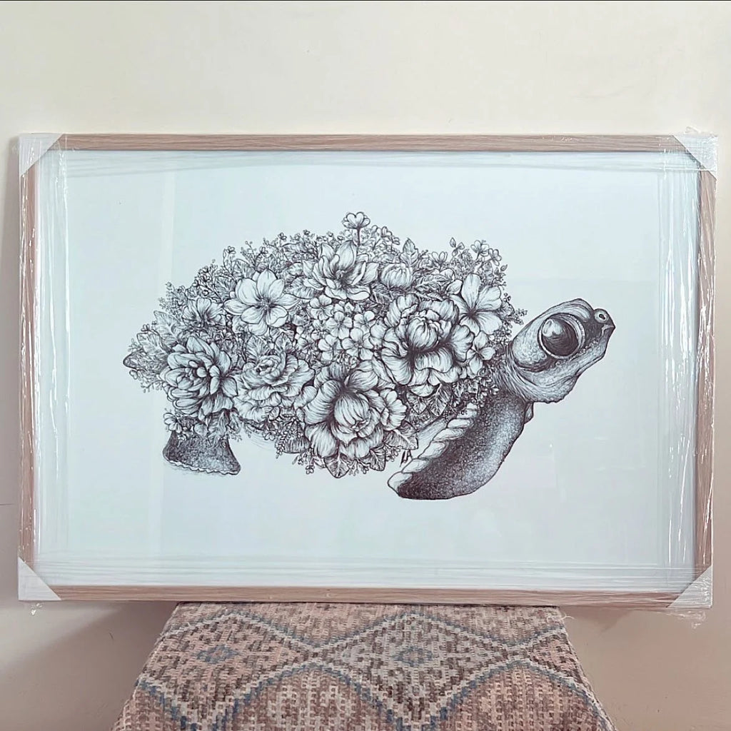 Lorraine Angelina Designs - Floral Turtle Print