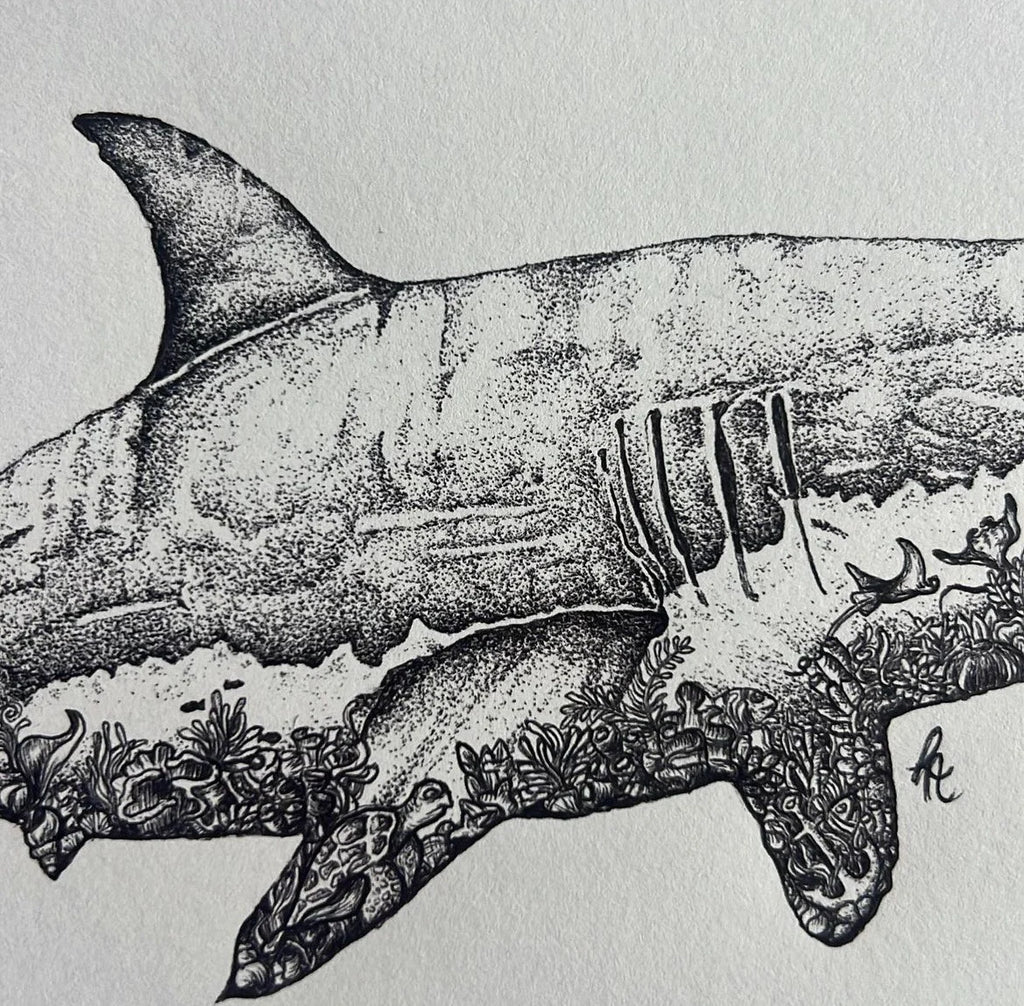 Lorraine Angelina Designs - Great White Shark Prints