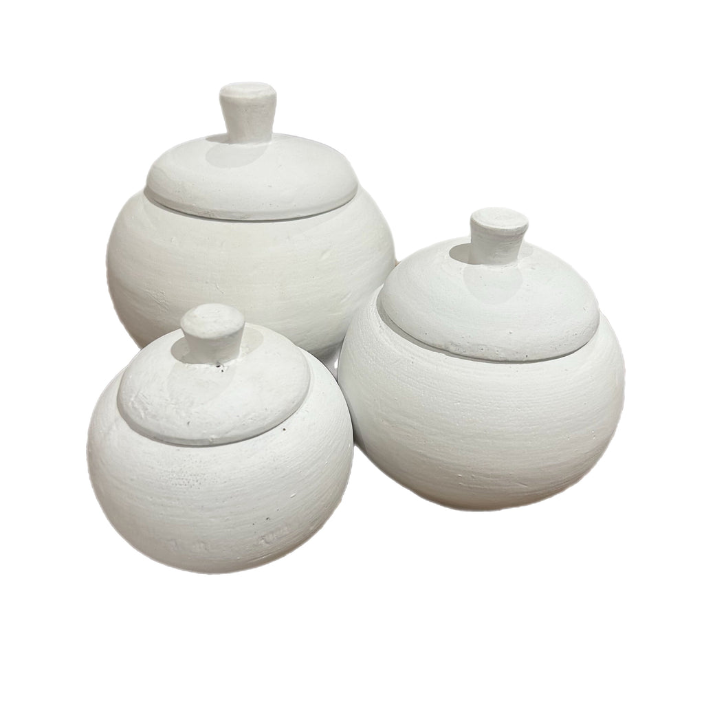 Rumi Set of Three Wooden Canisters