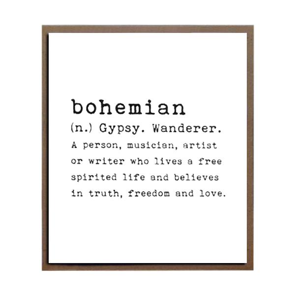 Bohemian Card