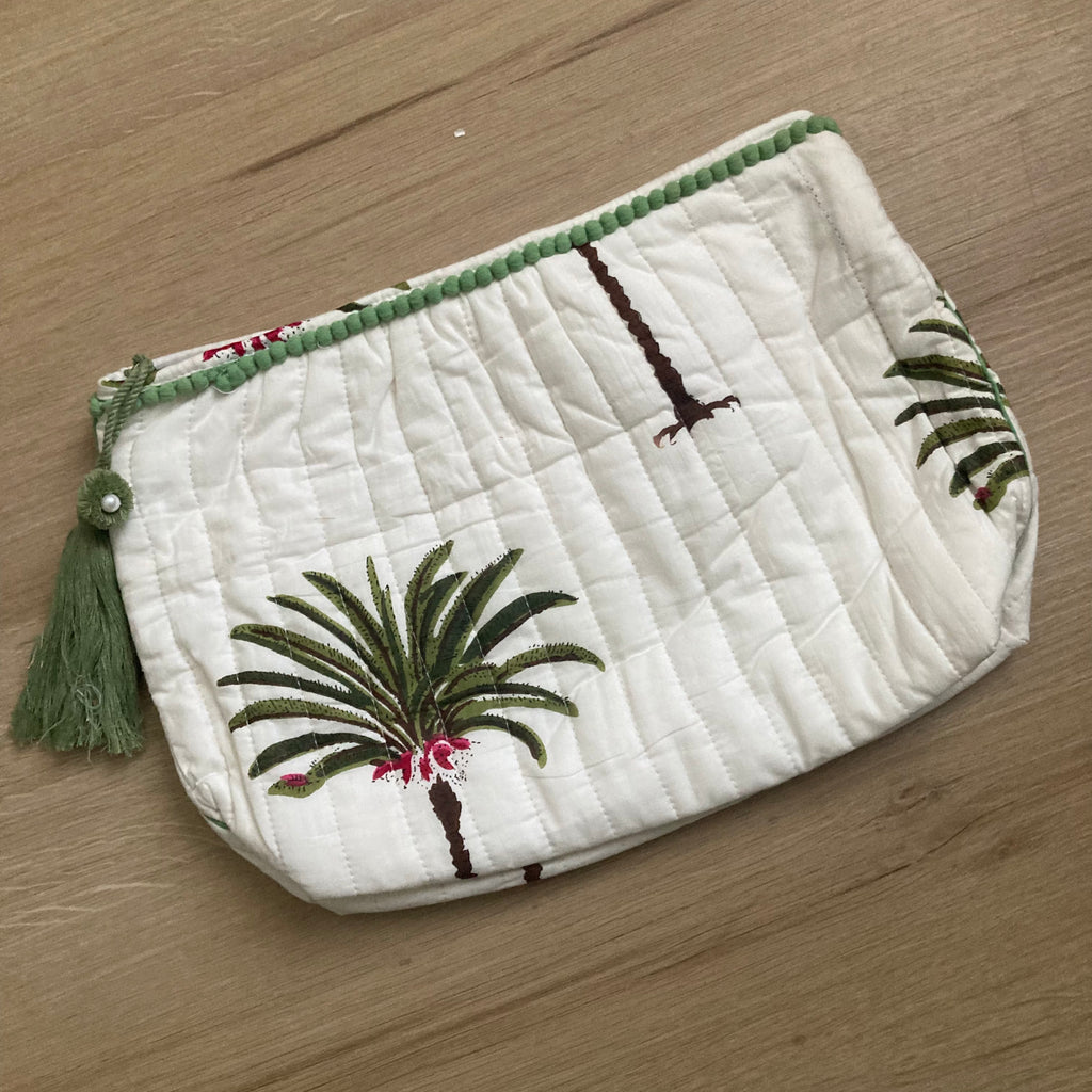 Palm Tree Tolietry Bag