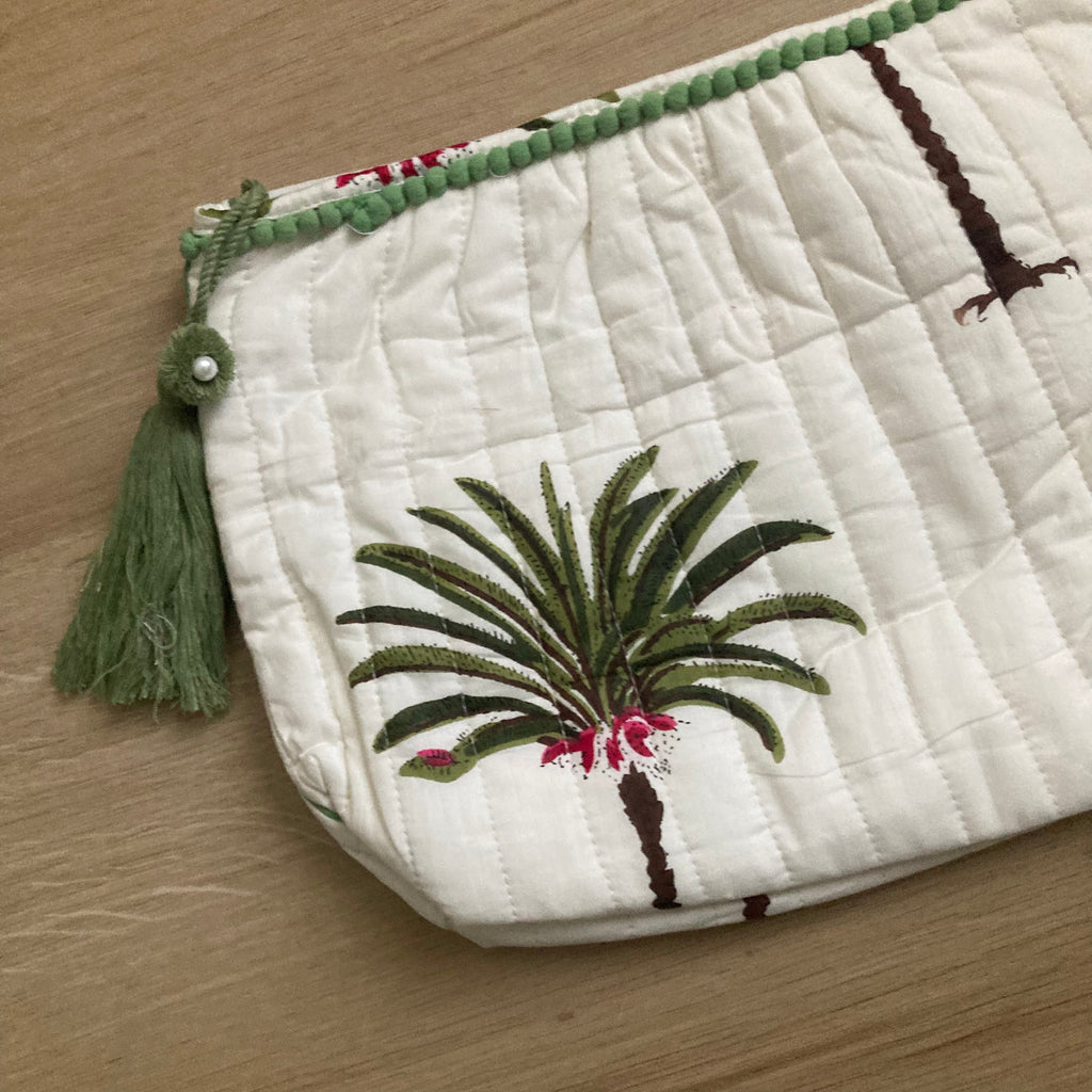 Palm Tree Tolietry Bag