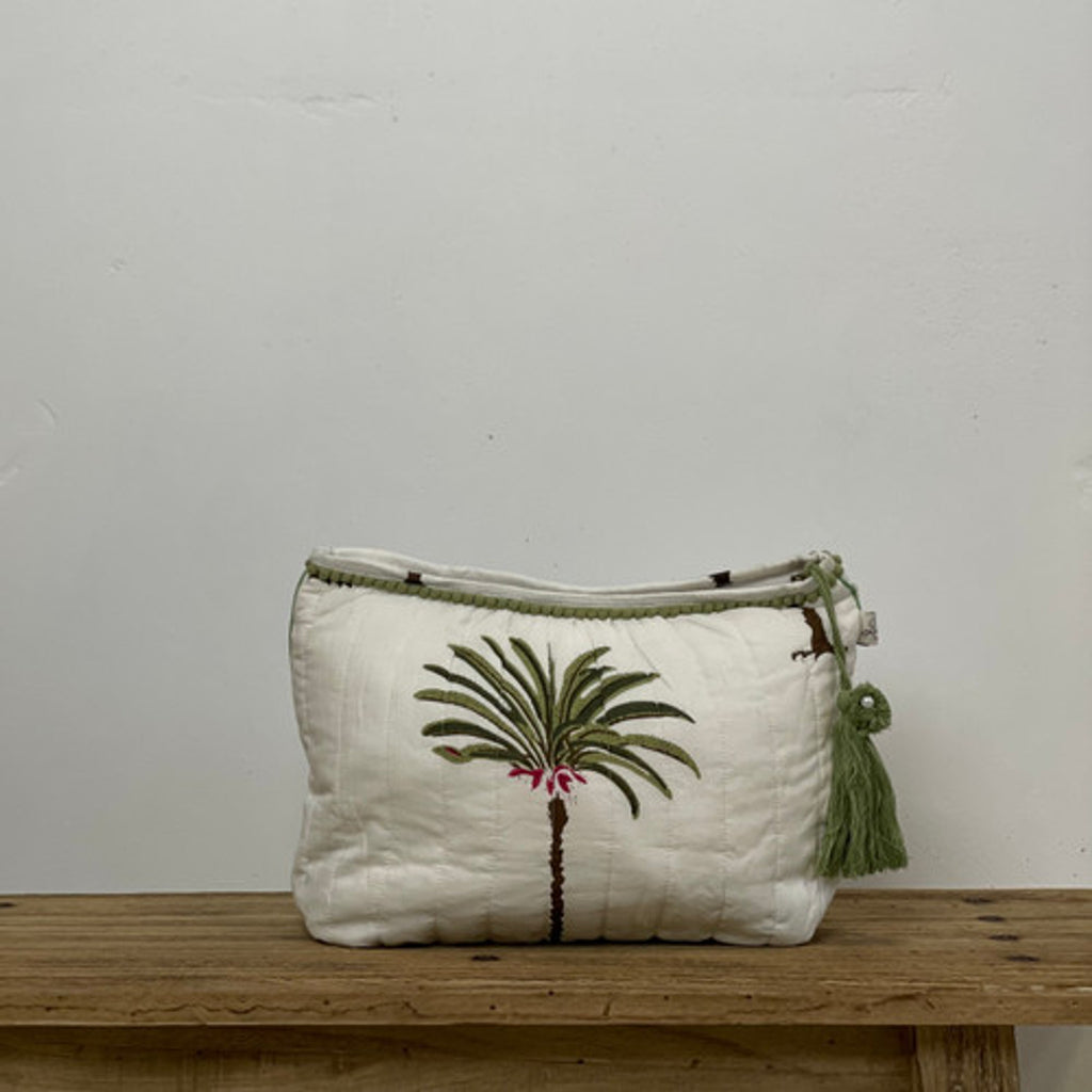 Palm Tree Tolietry Bag