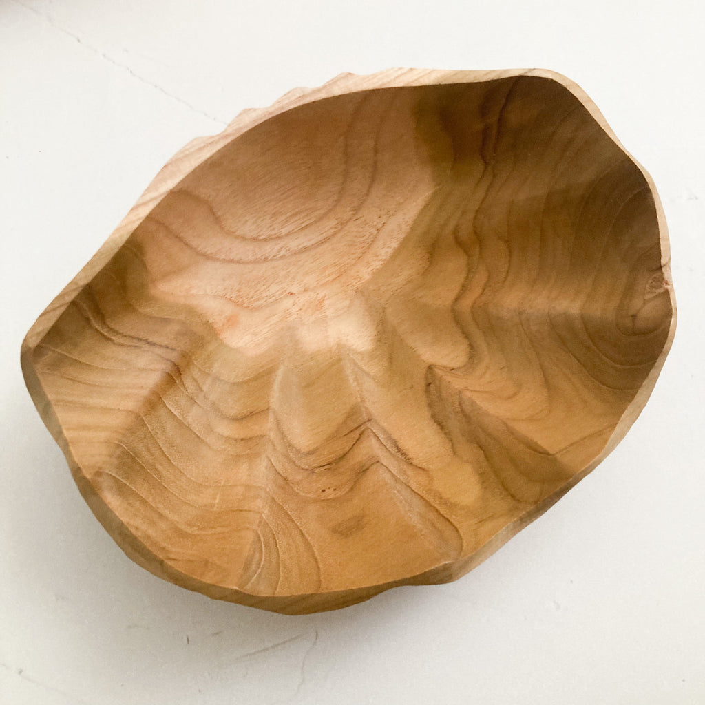 Wooden Clam Bowl