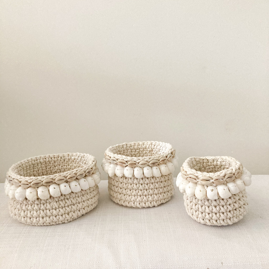 Seaside Crochet Pods - Set of 3