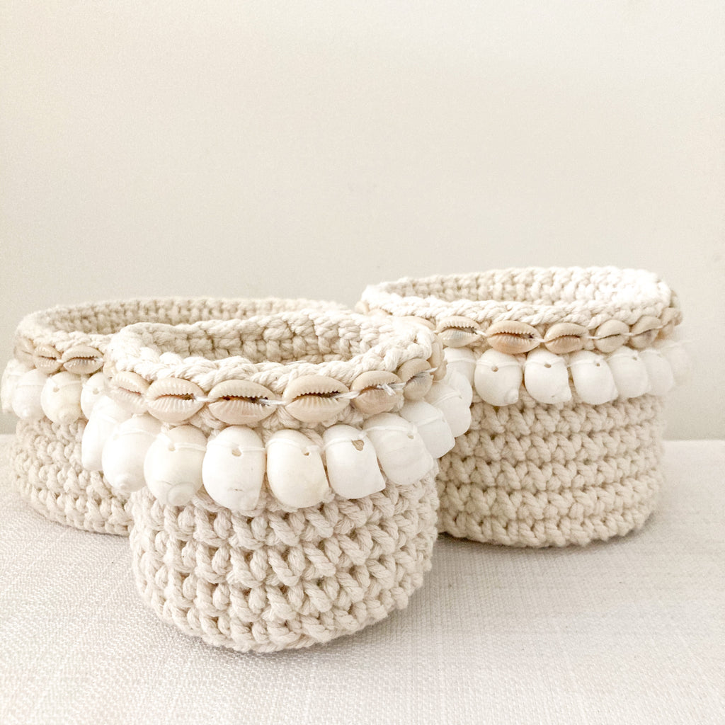 Seaside Crochet Pods - Set of 3