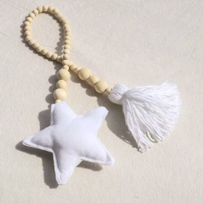 Star Hanging Tassel (White)