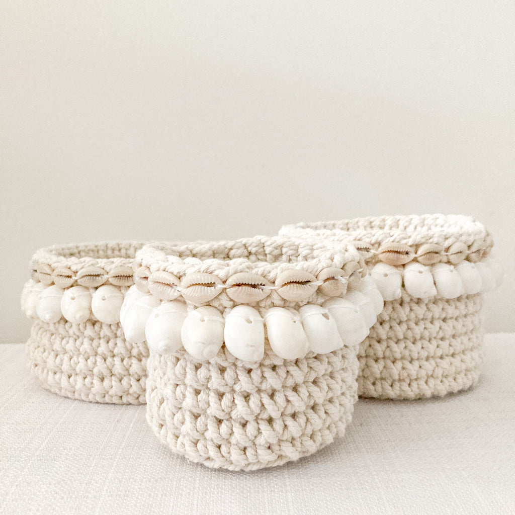 Seaside Crochet Pods - Set of 3