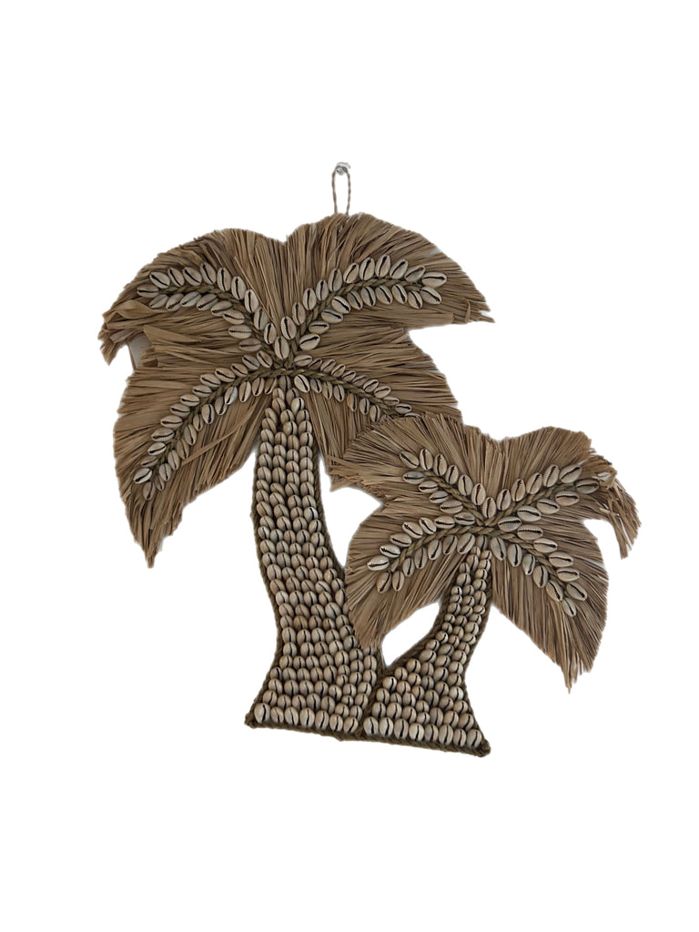 Double Palm Tree Wall Hanging [Cowrie Shells]