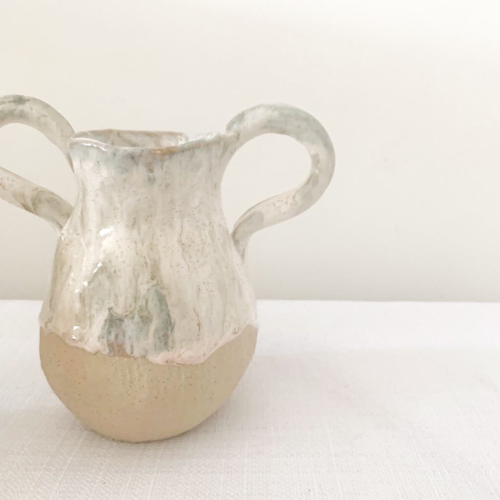 Winged Ceramic Vase