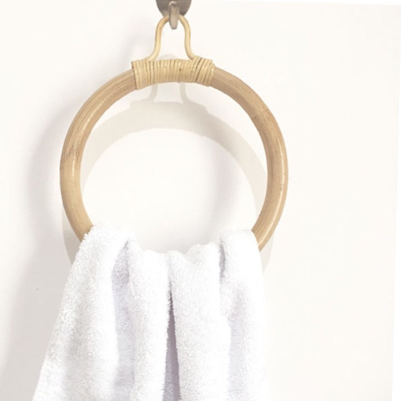 Rattan Towel Hanger