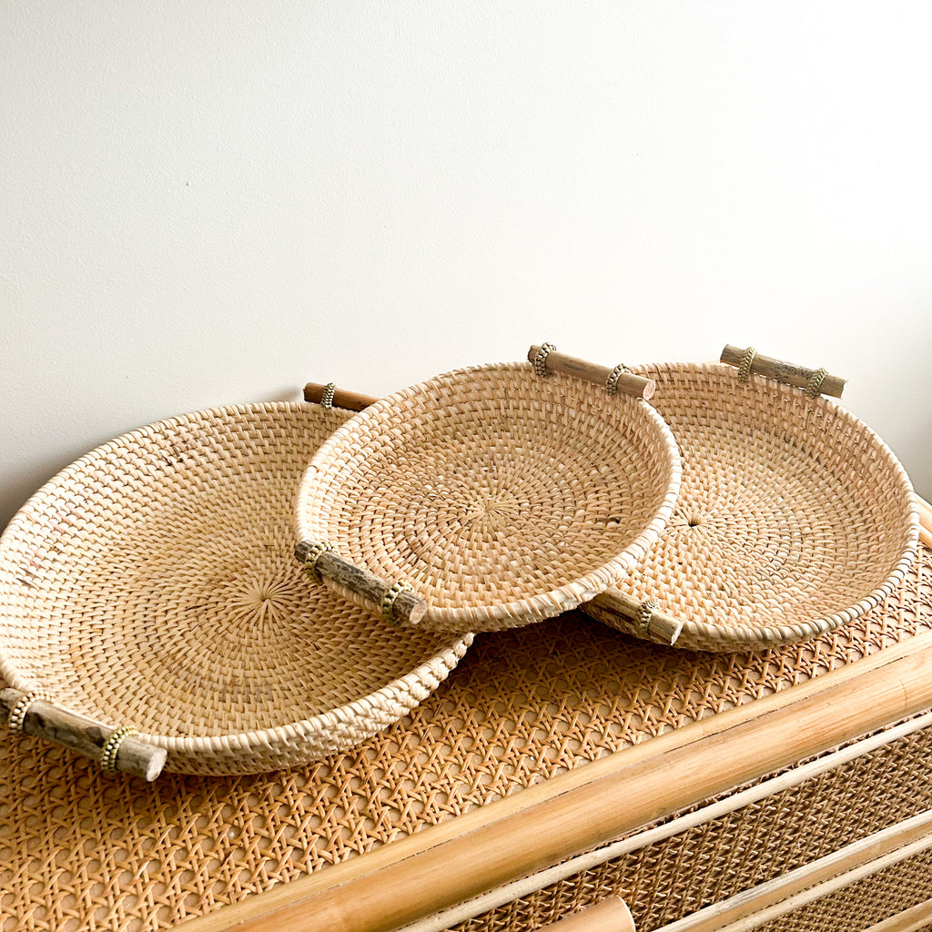 Rattan Tray - Set of Three