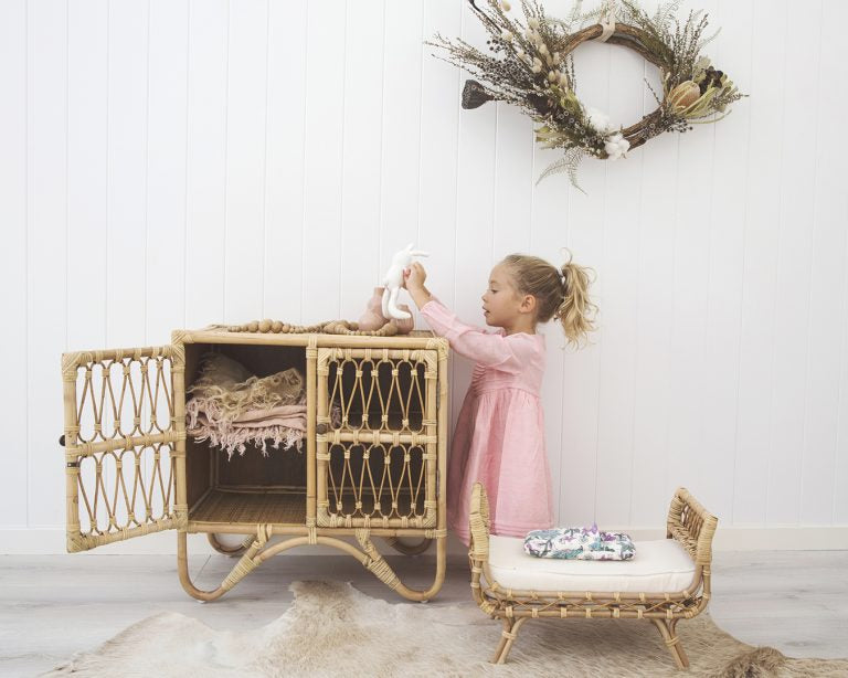 Gigi Rattan Toy Cabinet
