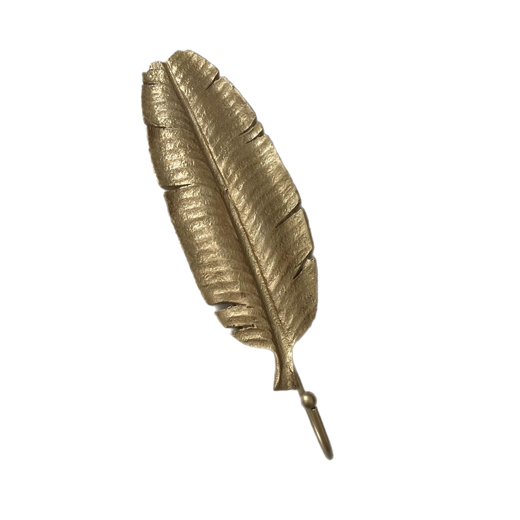 Gold Banana Leaf Wall Hook