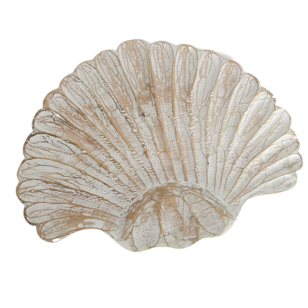 Alyce Wooden Clam Shell Plate