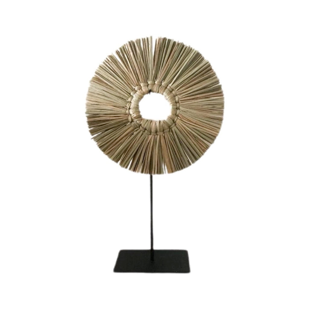 Ailani Round Seagrass Natural with Stand