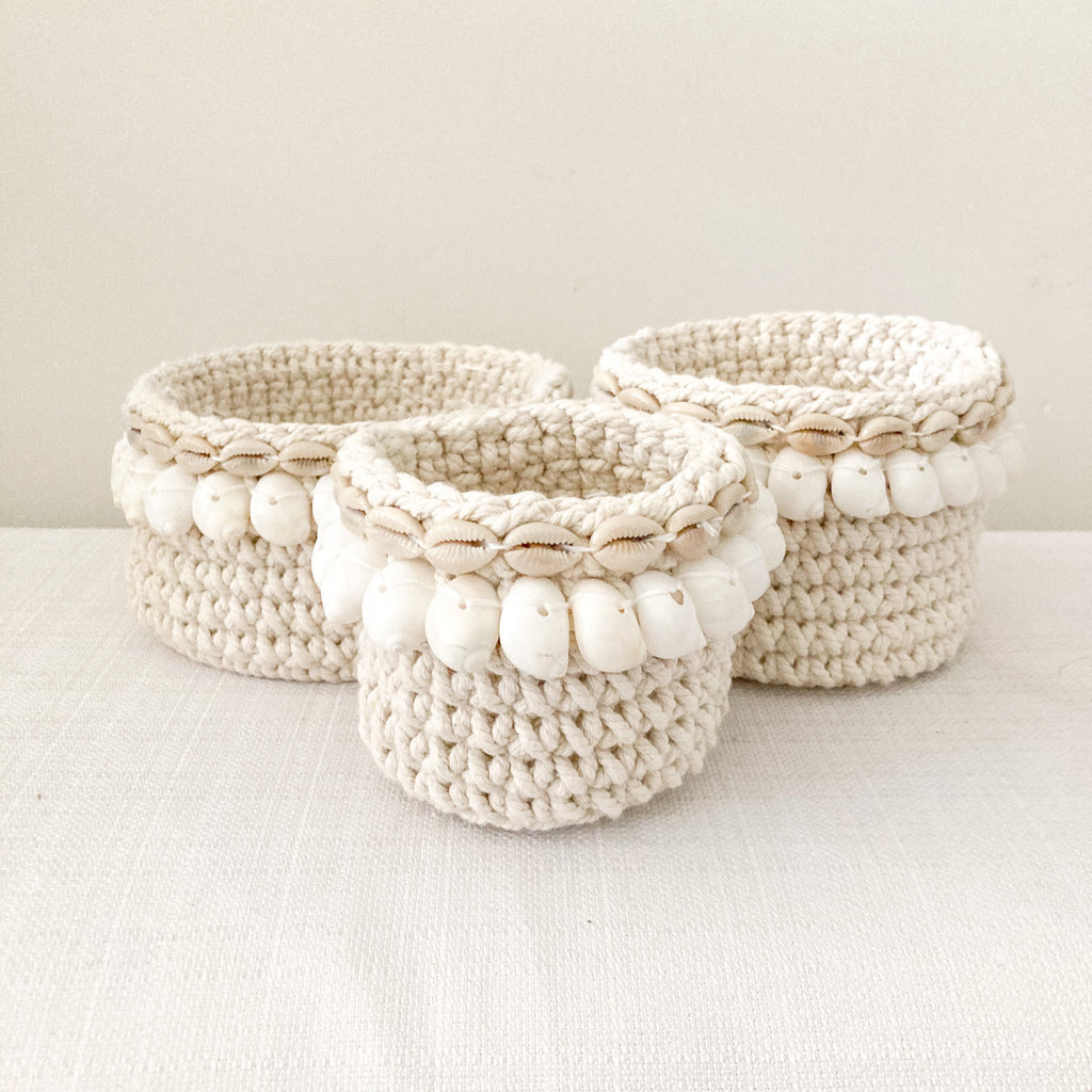 Seaside Crochet Pods - Set of 3