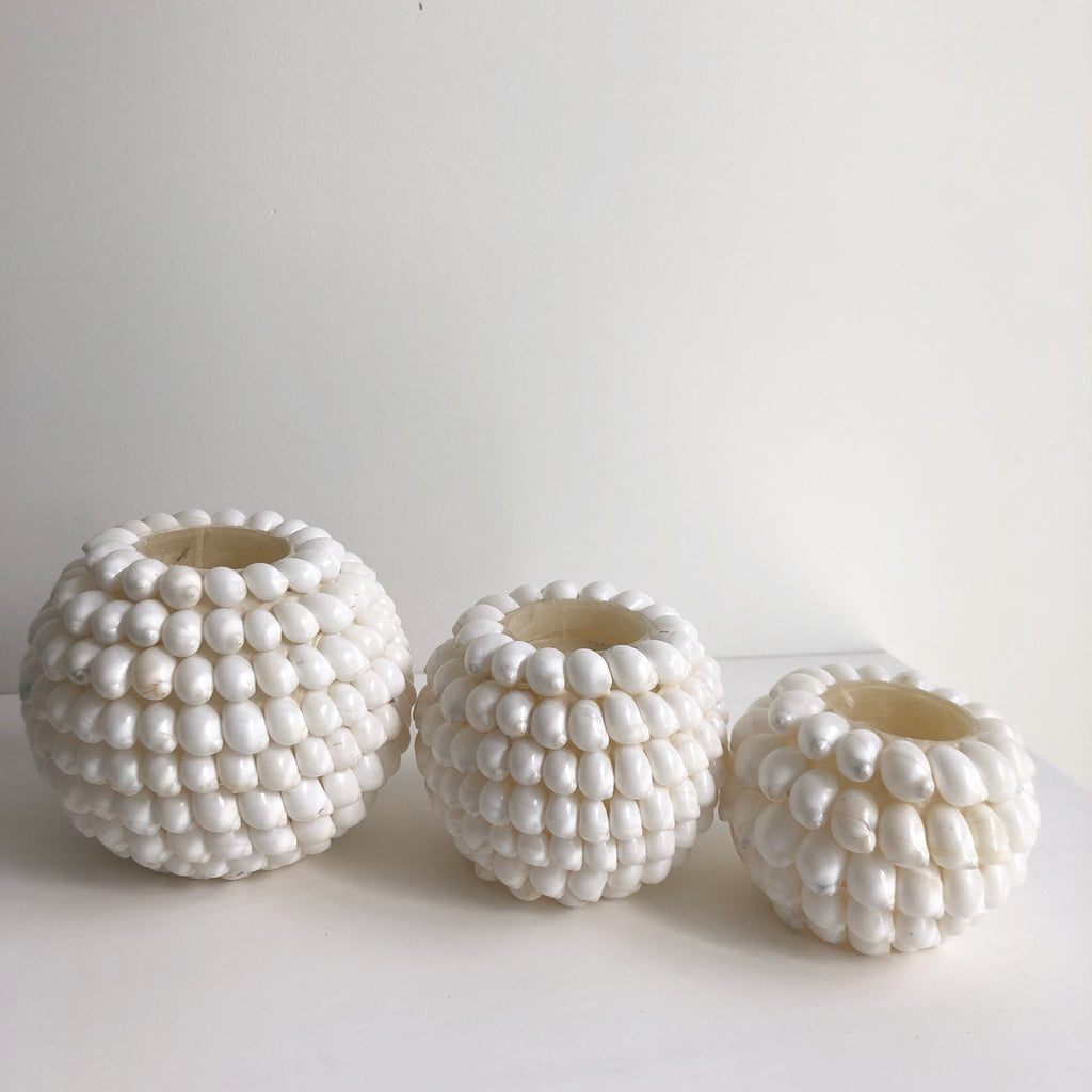 Shell Candle Holders (Set of 3)