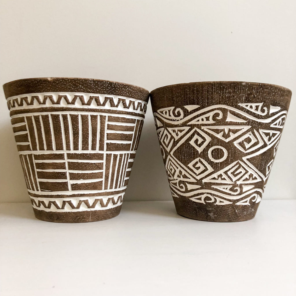Medium Tribal Wooden Carved Bowl